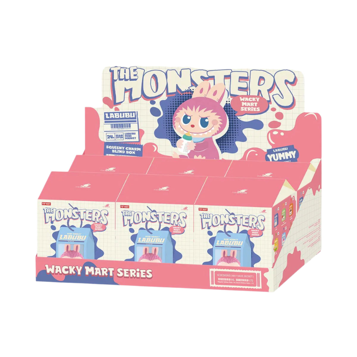 Pop Mart Labubu The Monsters Wacky Mart Series-Pinch Pendant Blind Box Set