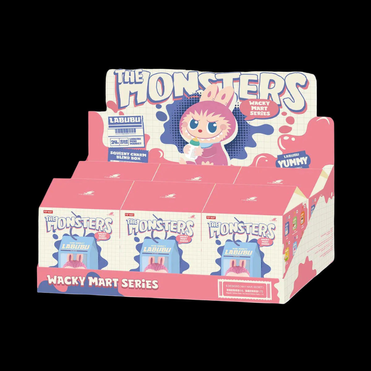 Pop Mart Labubu The Monsters Wacky Mart Series-Pinch Pendant Blind Box Set