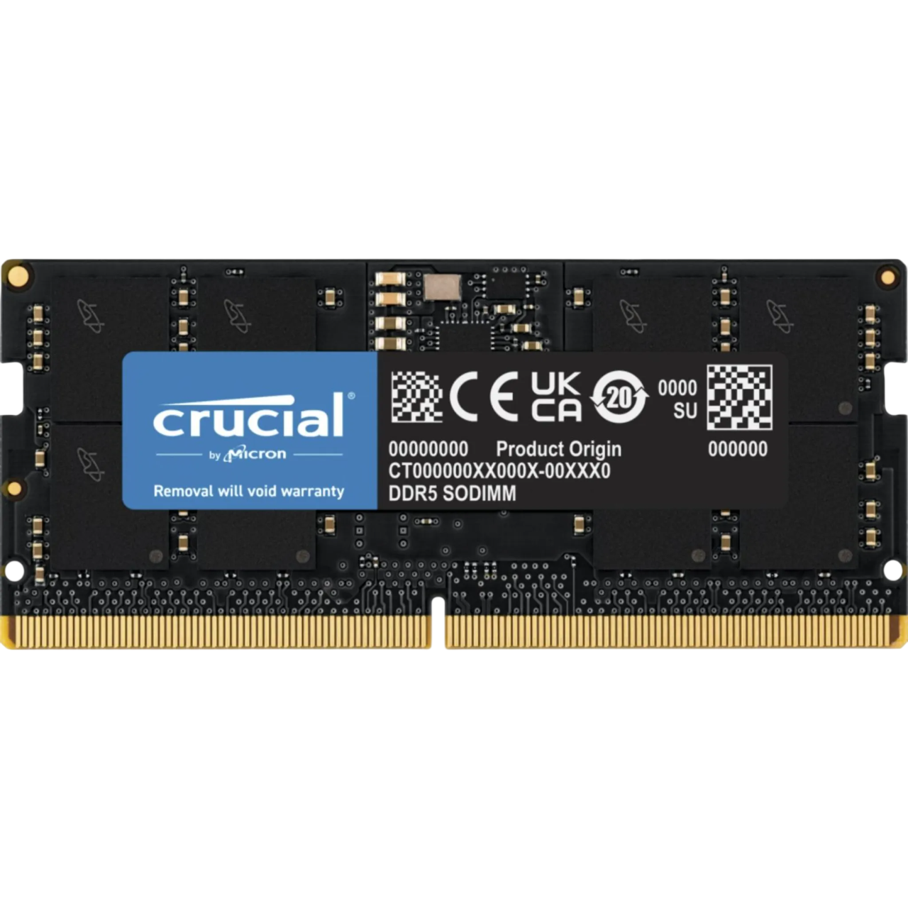 Crucial DDR5 1x16GB 4800 SODIMM CL40 (CT16G48C40S5)