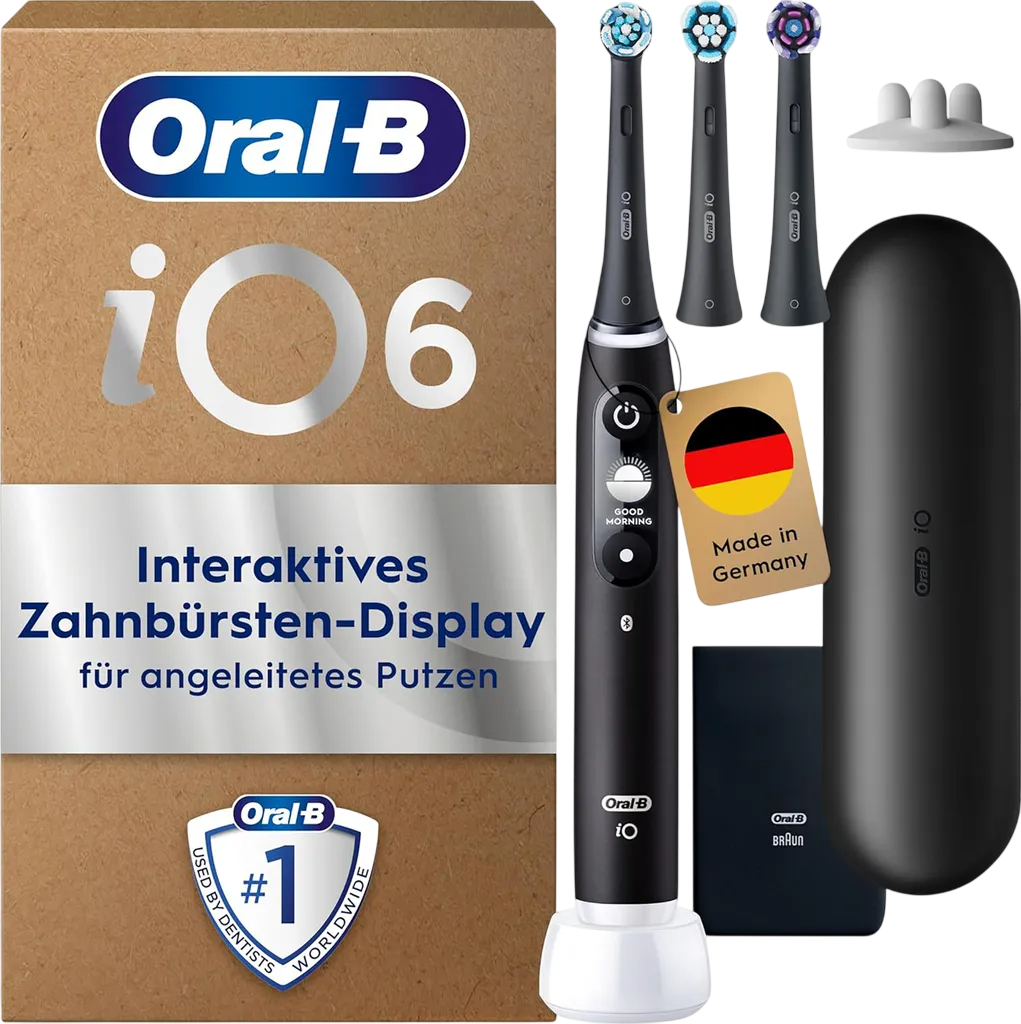 Oral-B iO Series 6 Plus Edition Elektrische Zahnbürste Black Lava