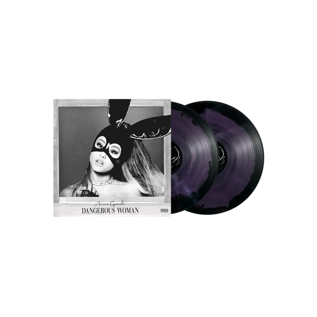 ariana grande dangerous woman 2lp (purple & black swirl)