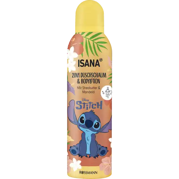 Stitch 2in1 Duschschaum & Bodylotion ISANA