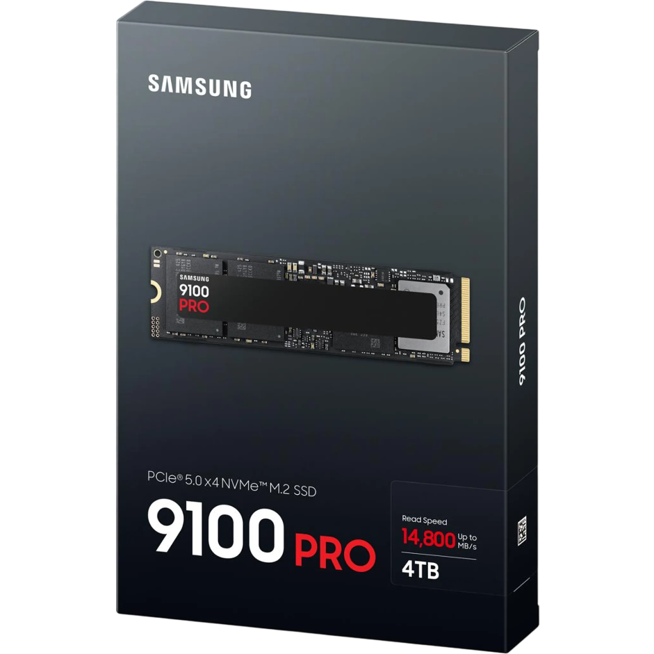 Samsung 9100 PRO SSD 4TB PCIe 5.0 NVMe M.2 (MZ-VAP4T0BW)