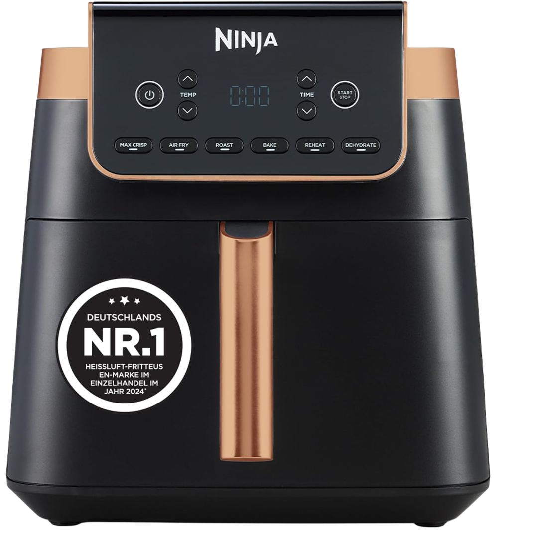 Ninja MAX PRO Heißluftfritteuse 6,2 L Schwarz/Edelstahl