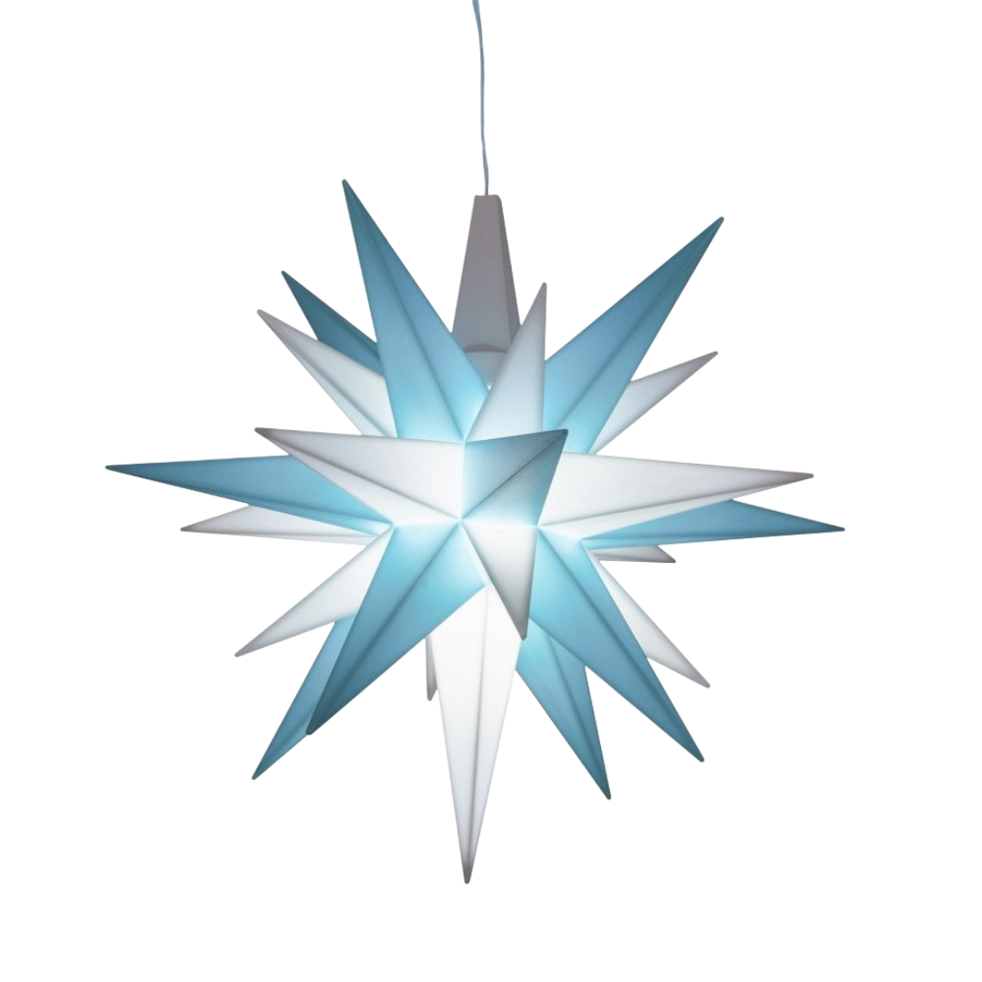 Herrnhuter Sterne Adventskalender 2026 türkis/weiß