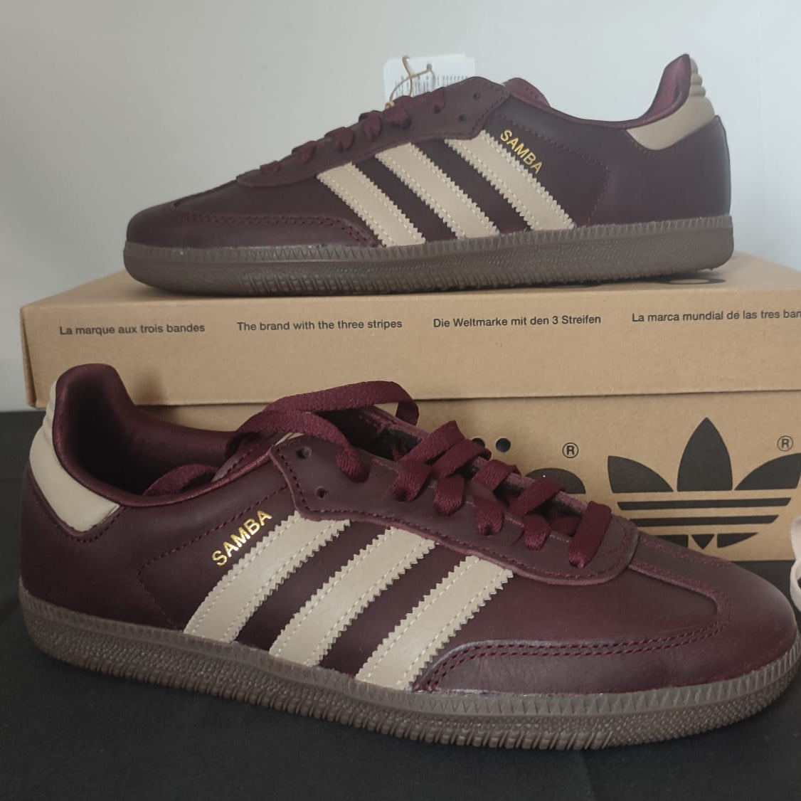 Adidas Samba OG Maroon Crystal Sand
