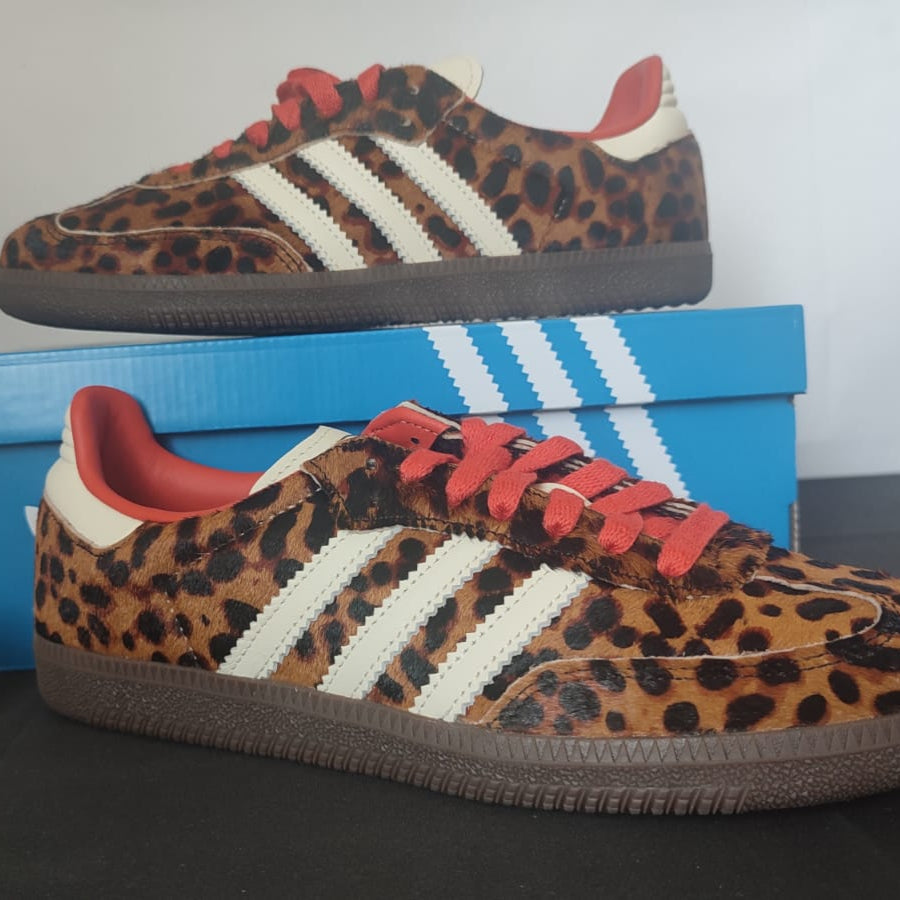 Adidas Samba OG Preloved Red Leopard