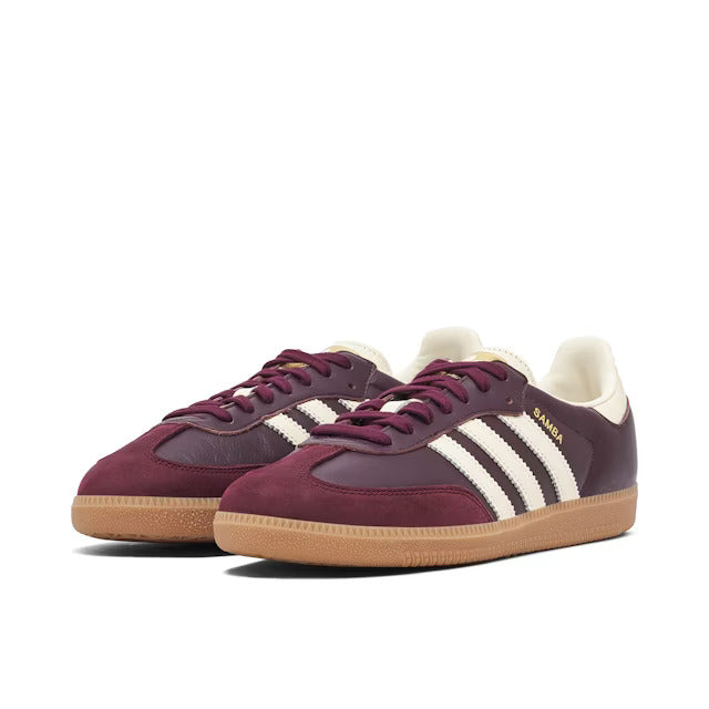 Adidas Samba OG Maroon Cream Gold
