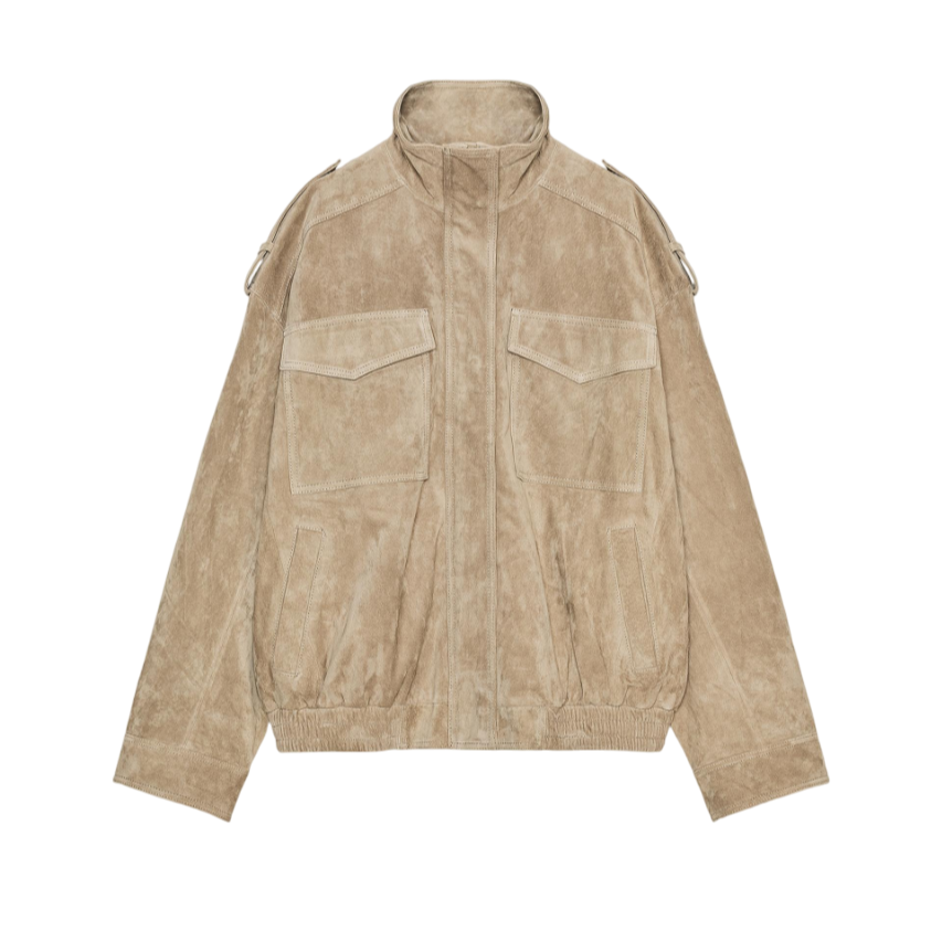 Zara Wildleder Jacke Braun