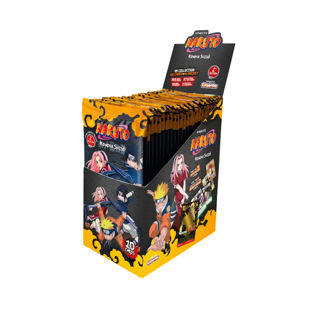 Naruto Mythos TCG - Konoha Shido Booster Display 2. Edition (ENG) Case (12 Stück)