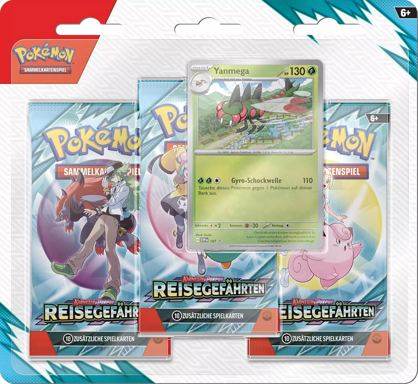 Pokemon Reisegefährten: Yanmega 3-Pack Blister