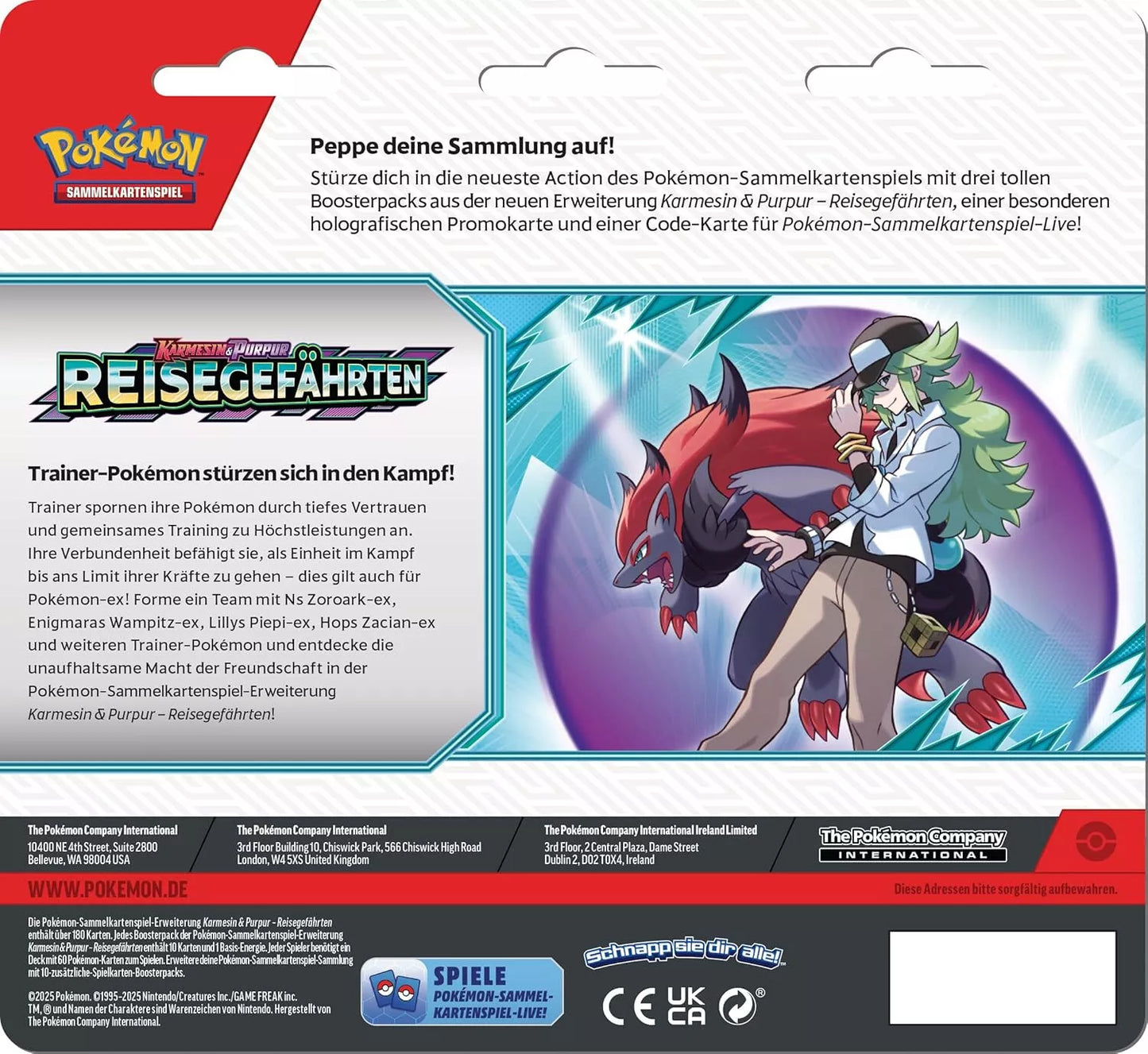 Pokemon Reisegefährten: Yanmega 3-Pack Blister