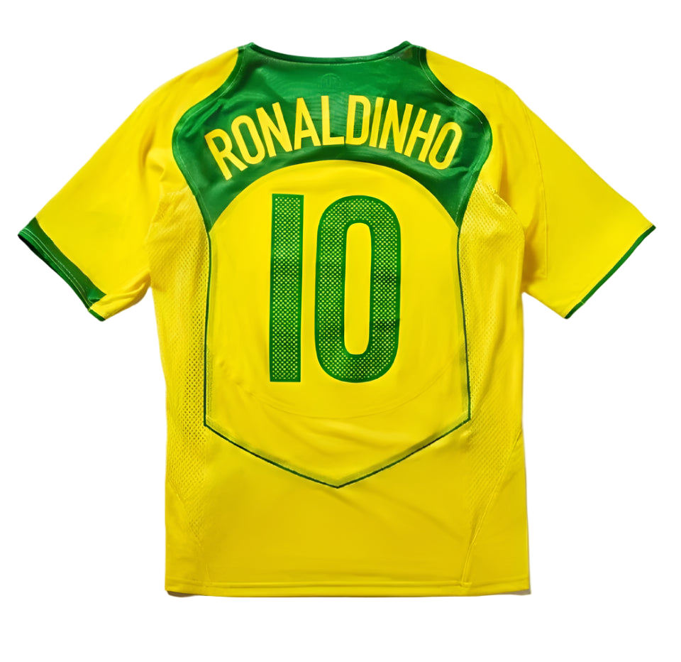 Nike Brasilien 2004 T90 Reissue Ronaldinho Trikot
