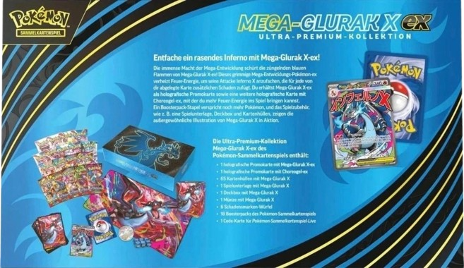 Pokemon Mega Glurak x Ultra Ex Premium Kollektion Fatale Flammen PREORDER
