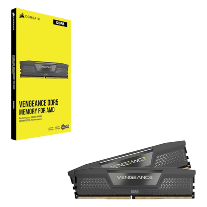 CORSAIR Vengeance DDR5 RAM 32GB (2x16GB) 6000MHz CL36-44-44-96 1.35V AMD Expo Intel XMP 3.0 Desktop Memory - Grey (CMK32GX5M2Z6000Z36)