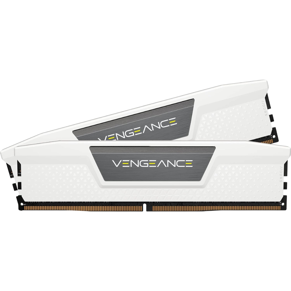 CORSAIR Vengeance DDR5 RAM 32GB (2x16GB) 6400MHz CL36-48-48-104 1.35V AMD Expo Intel XMP 3.0 Desktop Memory - White (CMK32GX5M2B6400Z36W)