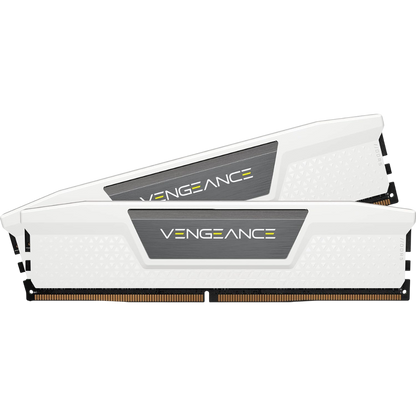 CORSAIR Vengeance DDR5 RAM 32GB (2x16GB) 6400MHz CL36-48-48-104 1.35V AMD Expo Intel XMP 3.0 Desktop Memory - White (CMK32GX5M2B6400Z36W)