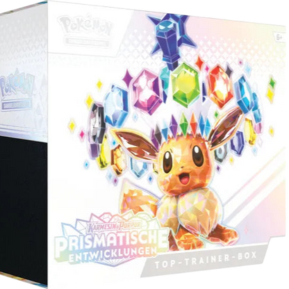 Pokemon Prismatische Entwicklungen Top-Trainer Box