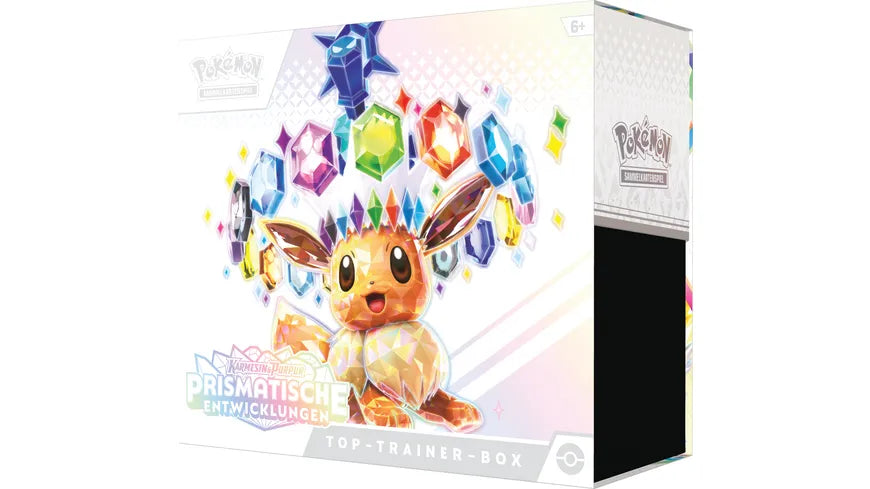 Pokemon Prismatische Entwicklungen Top-Trainer Box