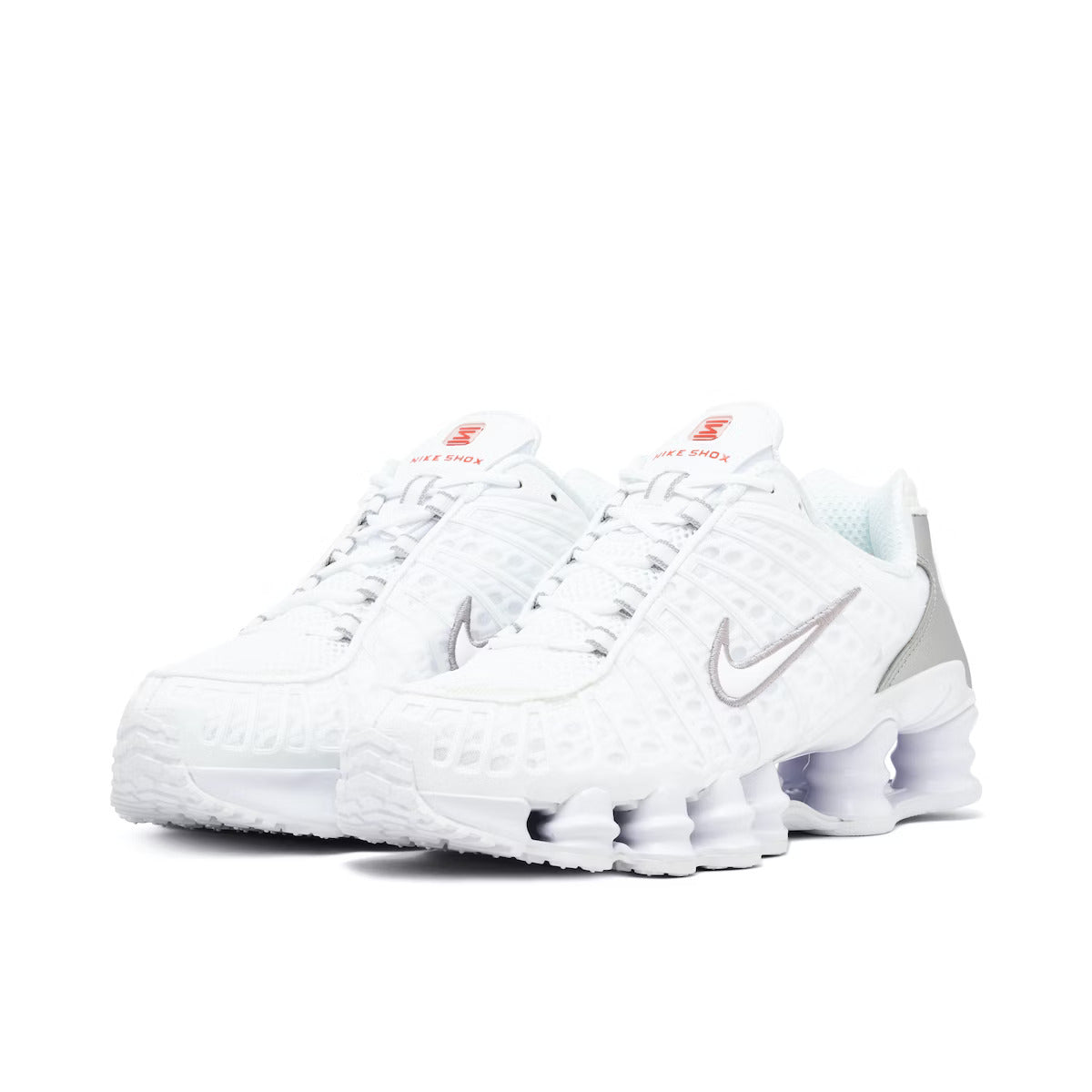 Nike Shox TL White Metallic Silver Max Orange (W)