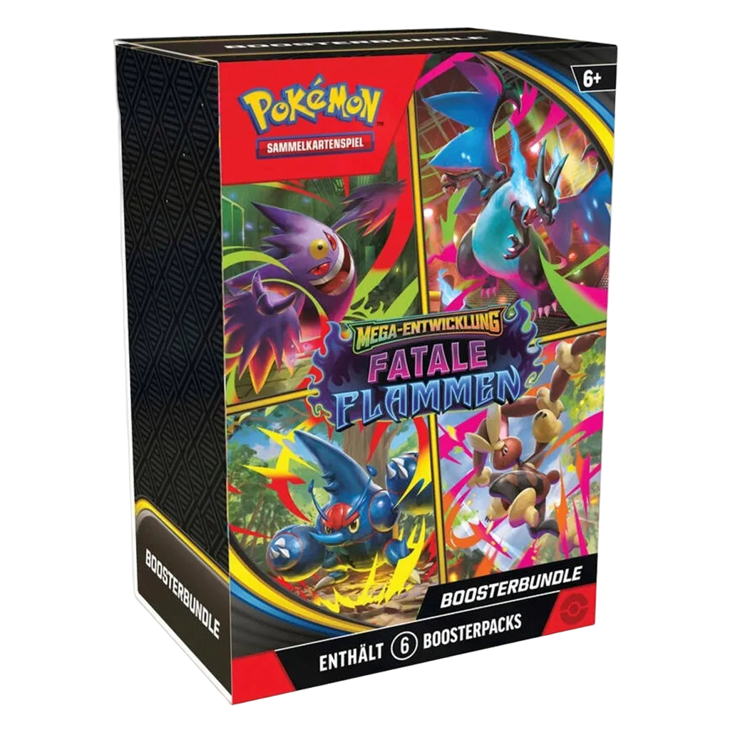 Pokemon Mega-Entwicklung Fatale Flammen Boosterbundle (6x Boosters)