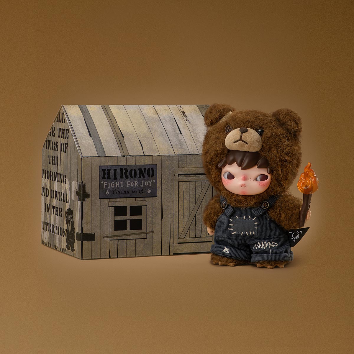 Pop Mart Labubu Hirono Living Wild-Fight for Joy Plush Doll