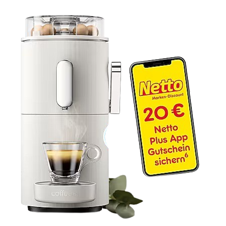 CoffeeB Kaffeemaschine Globe schwarz / weiß