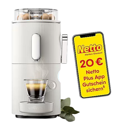 CoffeeB Kaffeemaschine Globe schwarz / weiß