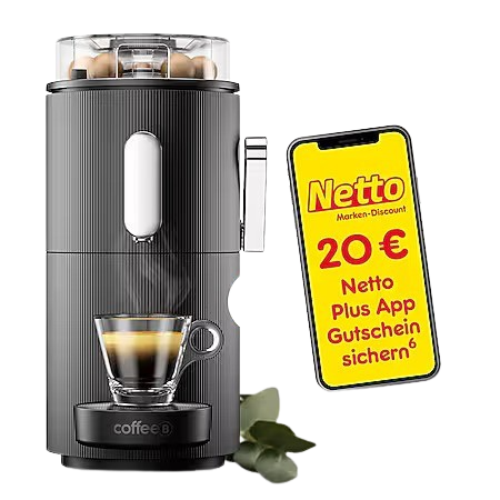 CoffeeB Kaffeemaschine Globe schwarz / weiß