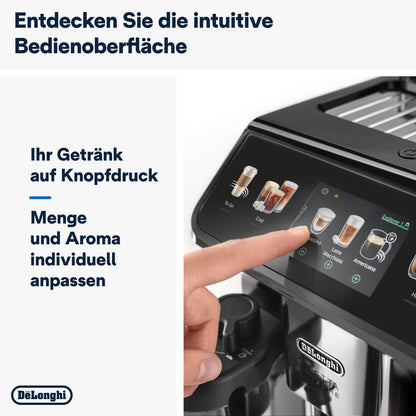 De'Longhi Eletta Explore Kaffeevollautomat mit LatteCrema Milchsystem Dark Grey (ECAM452.57.G)