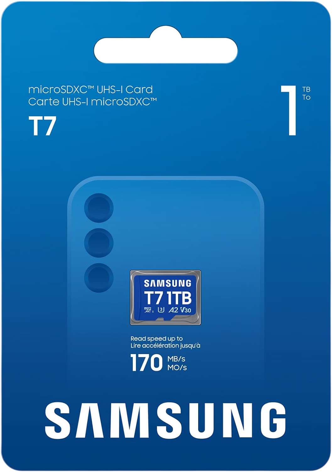 Samsung T7 microSD-Karte 1 TB Blau
