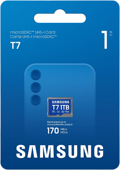 Samsung T7 microSD-Karte 1 TB Blau