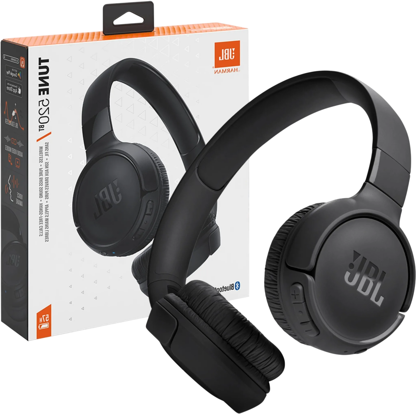 JBL Tune 520BT Kabellose Bluetooth 5.3 Over-Ear Kopfhörer Schwarz