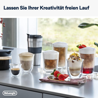 De'Longhi Eletta Explore Kaffeevollautomat mit LatteCrema Milchsystem Dark Grey (ECAM452.57.G)