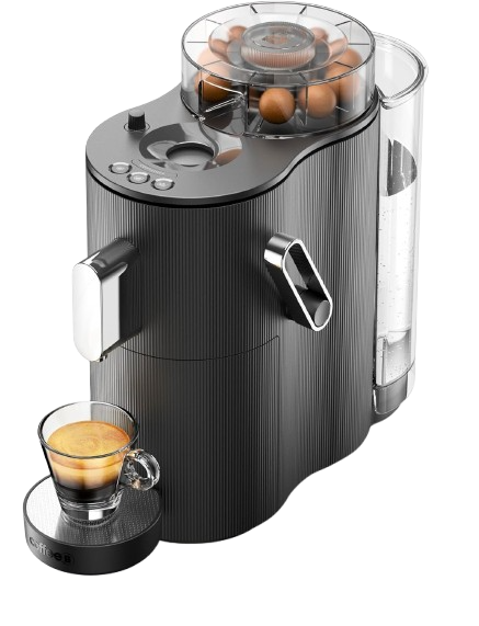 CoffeeB Kaffeemaschine Globe schwarz / weiß