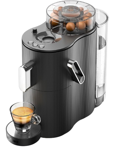 CoffeeB Kaffeemaschine Globe schwarz / weiß