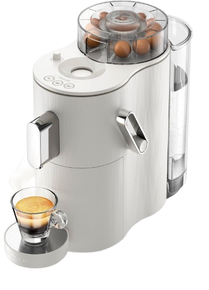 CoffeeB Kaffeemaschine Globe schwarz / weiß