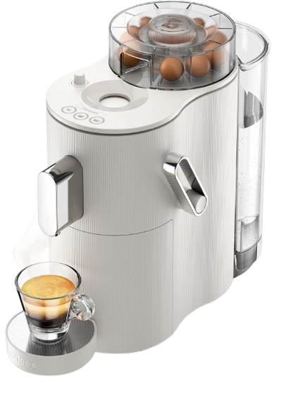 CoffeeB Kaffeemaschine Globe schwarz / weiß