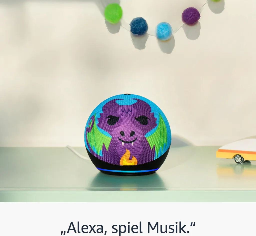 Amazon Echo Dot Kids (5. Gen.) Smart Speaker mit Alexa Regenbogenwirbel (B0FD46F2YK)