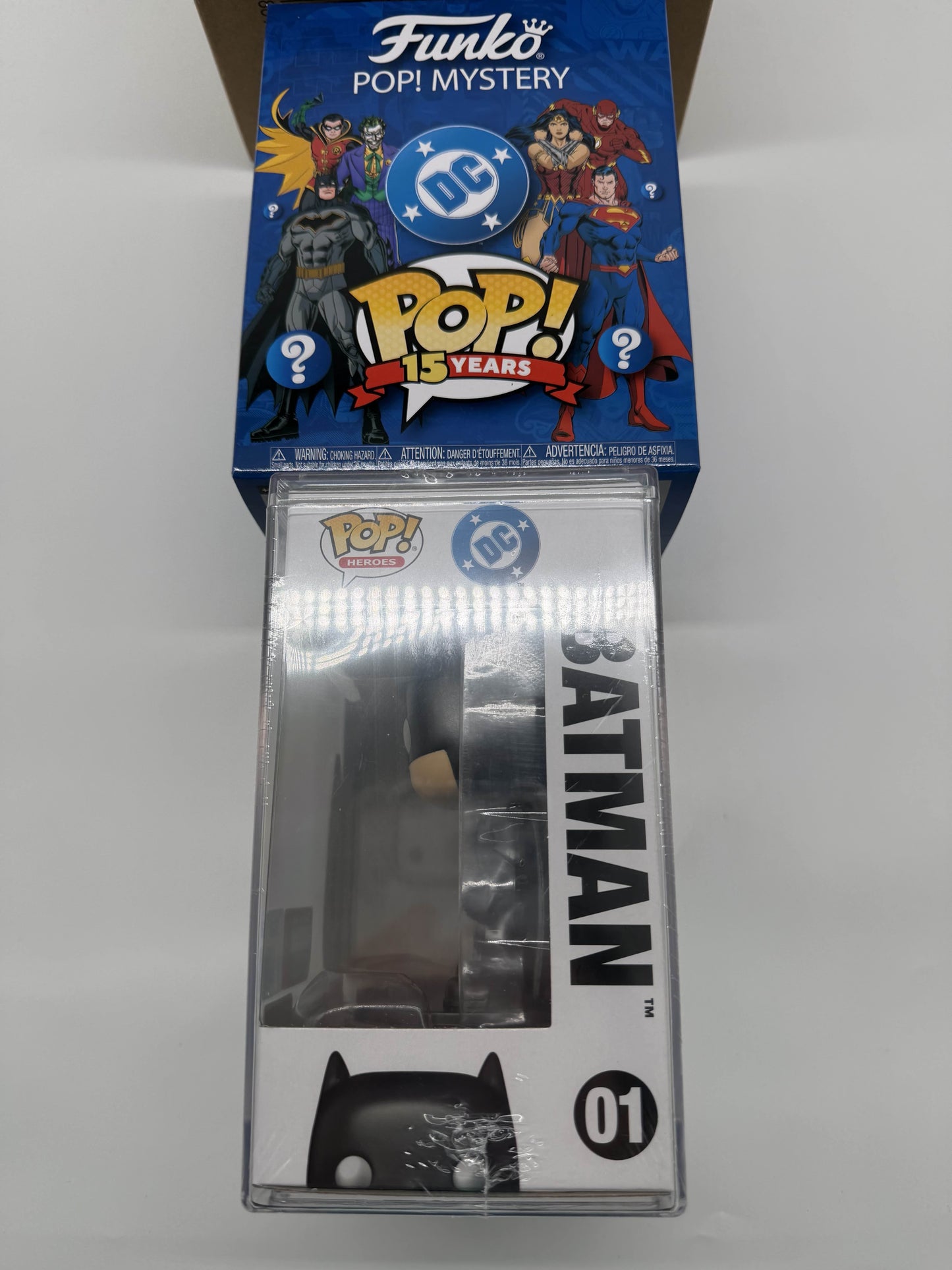 Funko Pop Mystery DC Comics (Metallic) with Pop! Curiosities & Oddities