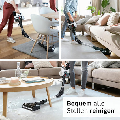 Bosch Unlimited 7 Akku-Handstaubsauger Weiß mit Wechselakku (BKS711MTB)