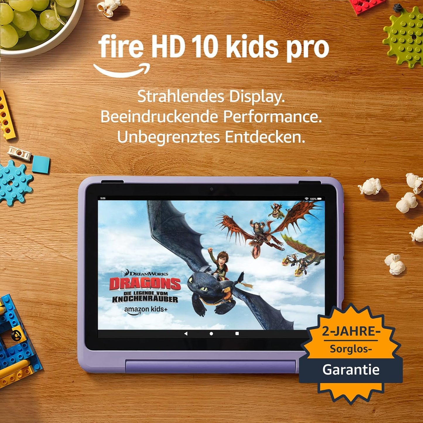 Amazon Fire HD 10 Kids Pro Tablet 10" 32GB (2023) - Nebula, Happy Day & Mint