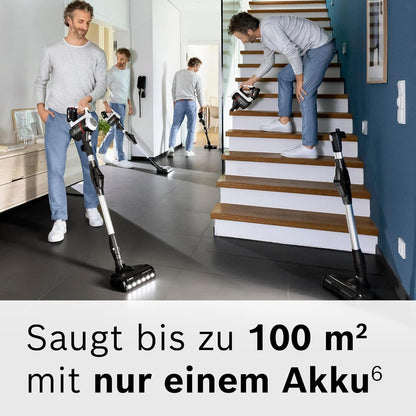 Bosch Unlimited 7 Akku-Handstaubsauger Weiß mit Wechselakku (BKS711MTB)