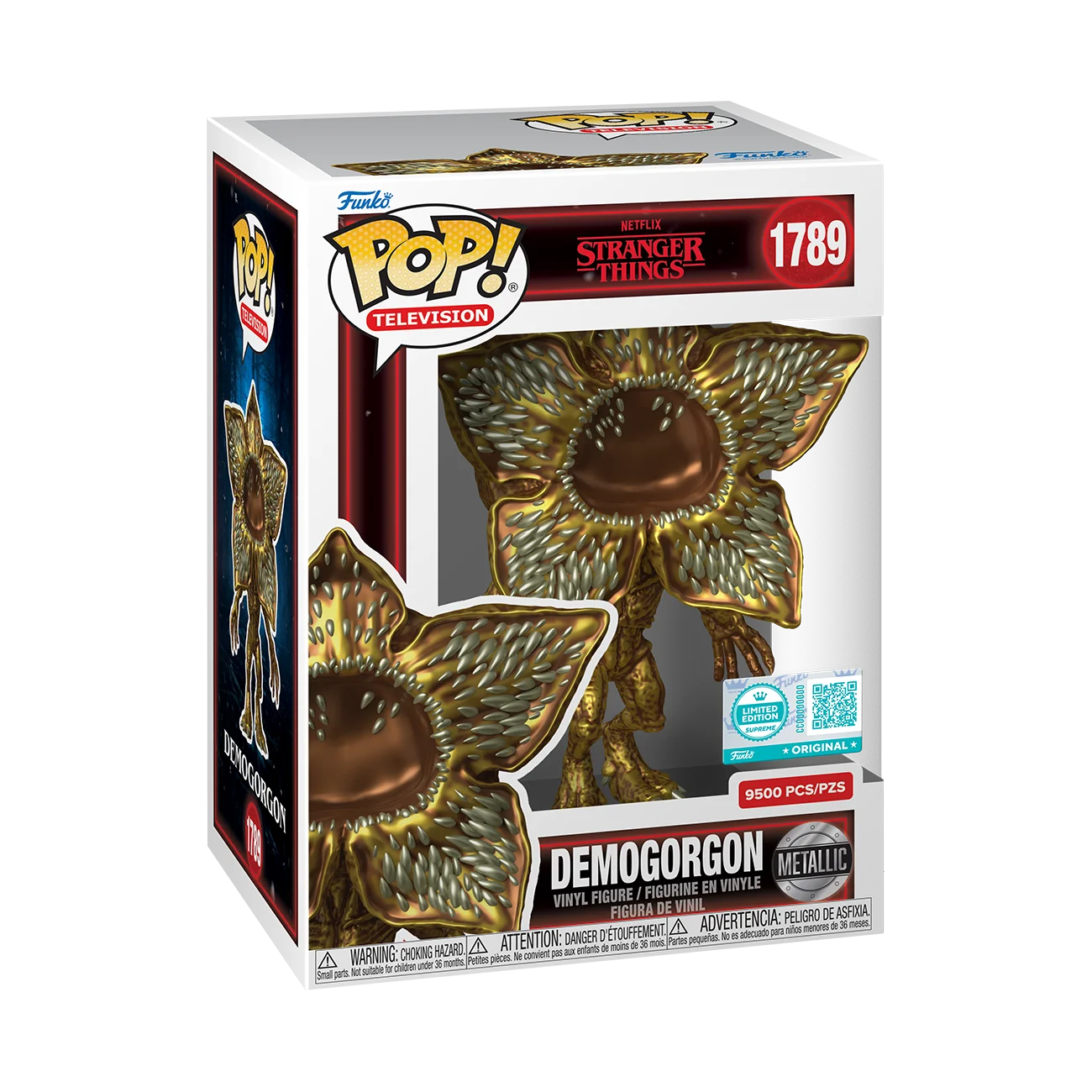 Funko POP! Supreme: Stranger Things - Gold Demogorgon Limited Edition Figur
