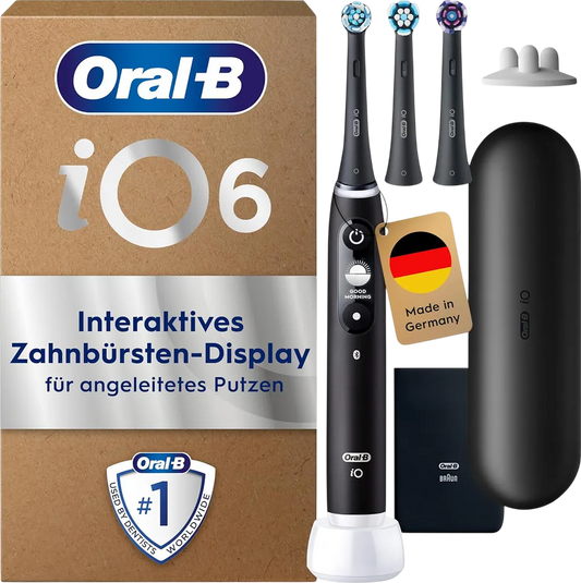 Oral-B iO Series 6 Plus Edition Elektrische Zahnbürste Black Lava