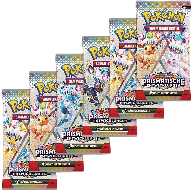Pokemon Prismatische Entwicklung Boosterbundle (6 Boosterpacks)
