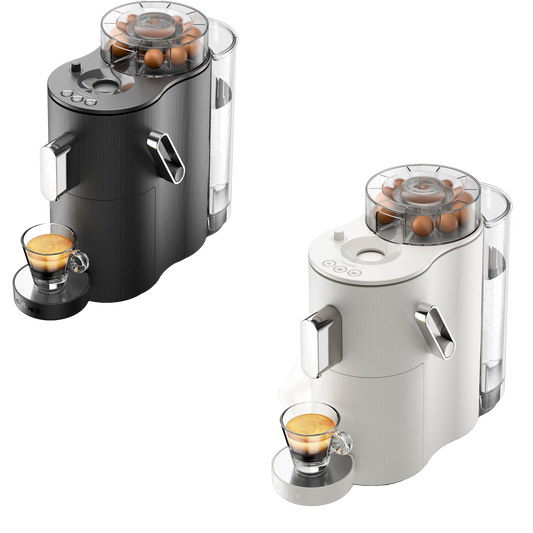 CoffeeB Kaffeemaschine Globe schwarz / weiß