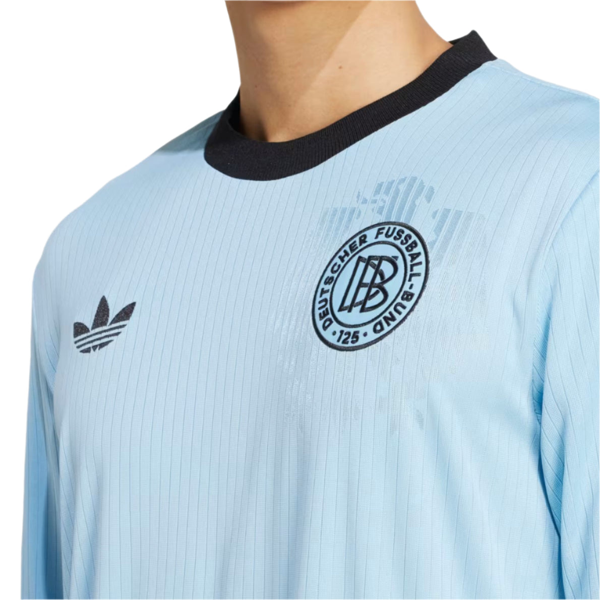 Adidas Jubiläum DFB Hellblau Sleeve Langarm Trikot