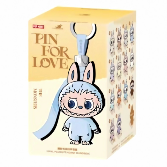 Pop Mart Labubu The Monsters Pin for Love Series Vinyl-Plüschanhänger (A-M) Single Box Set