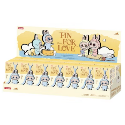 Pop Mart Labubu The Monsters Pin for Love Series Vinyl-Plüschanhänger (A-M) Single Box Set